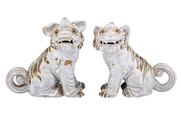 Coppia di Cani di Fo o &quot;Shishi&quot;