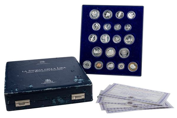 Collezione di monete "La Storia della Lira nella Repubblica Italiana"