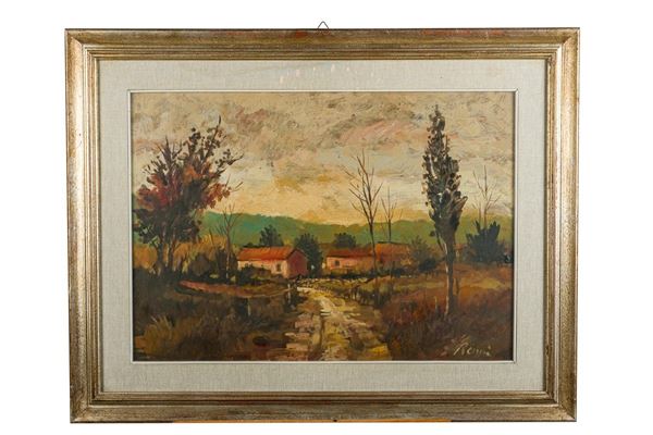 Scorcio di paesaggio con case