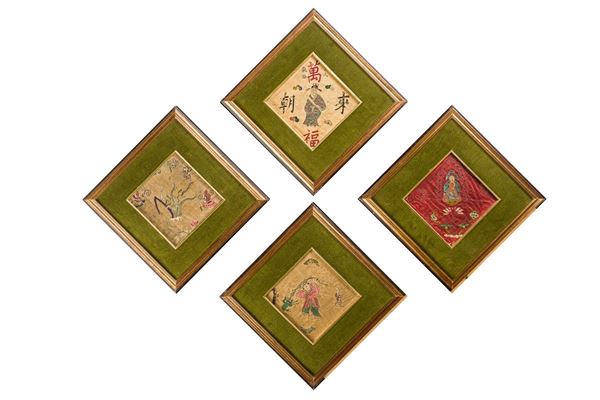 Lot of four Chinese lucky charms