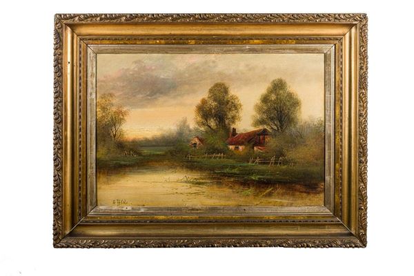 Landscape with houses
