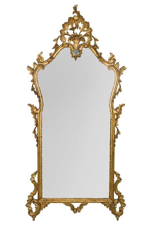 Specchiera in legno dorato