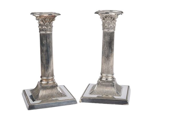 Pair of 925 Sterling Silver candlesticks