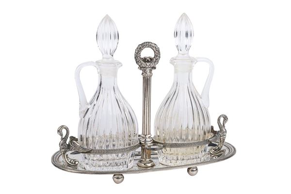 800 silver cruet-stand