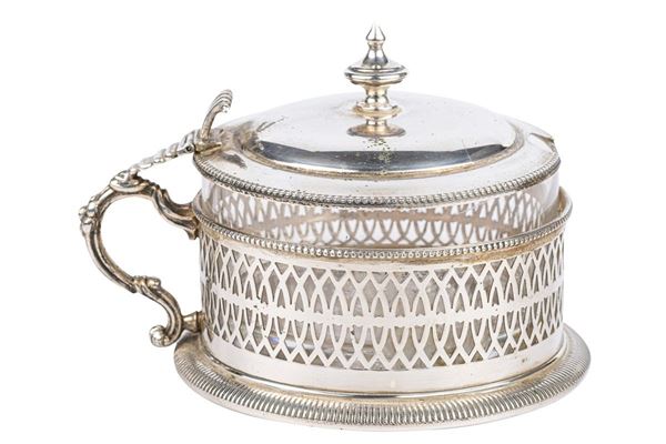Formaggiera in argento 800