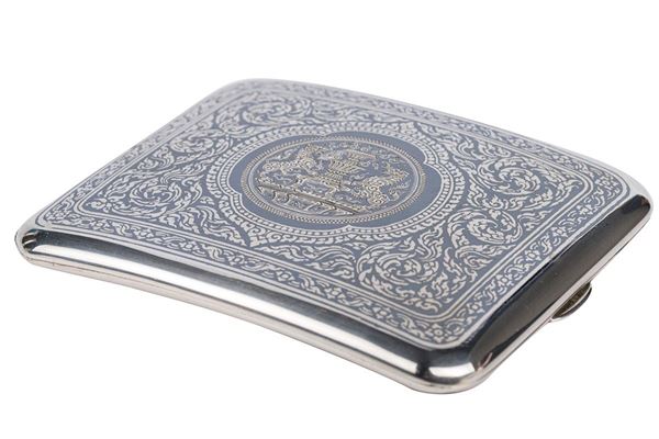 Sterling silver cigarette case