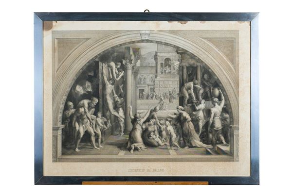 Giuseppe Marcucci - Copia da &quot;Incendio di Borgo&quot; di Raffaello Sanzio
