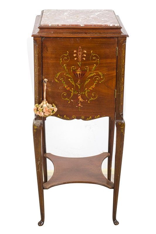 Mahogany wood bedside table