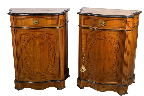 Pair of cherry wood sideboards