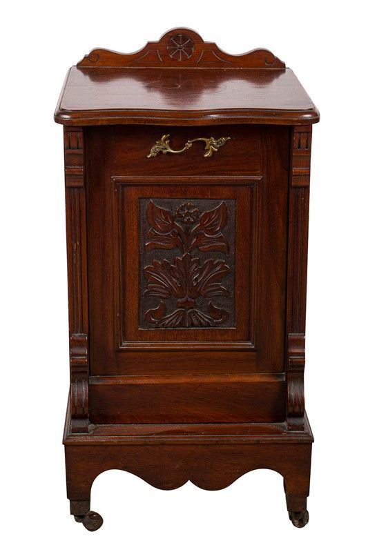 Charcoal holder in mahogany