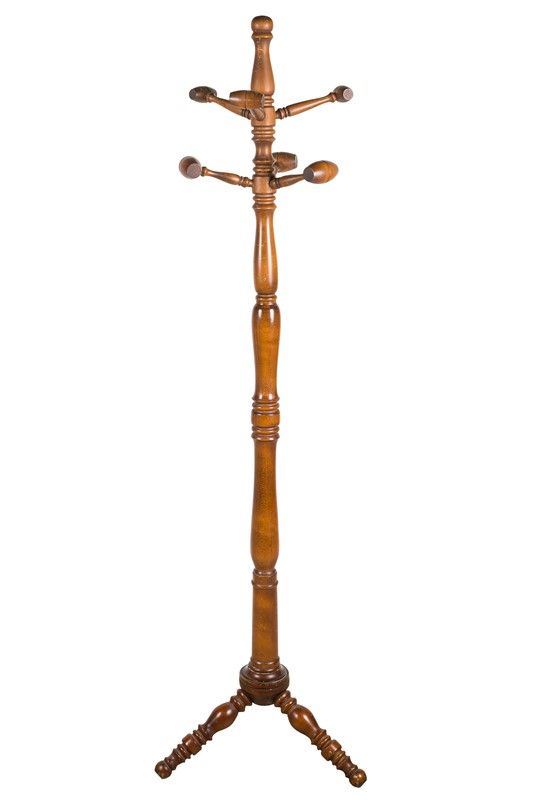 Mahogany coat rack