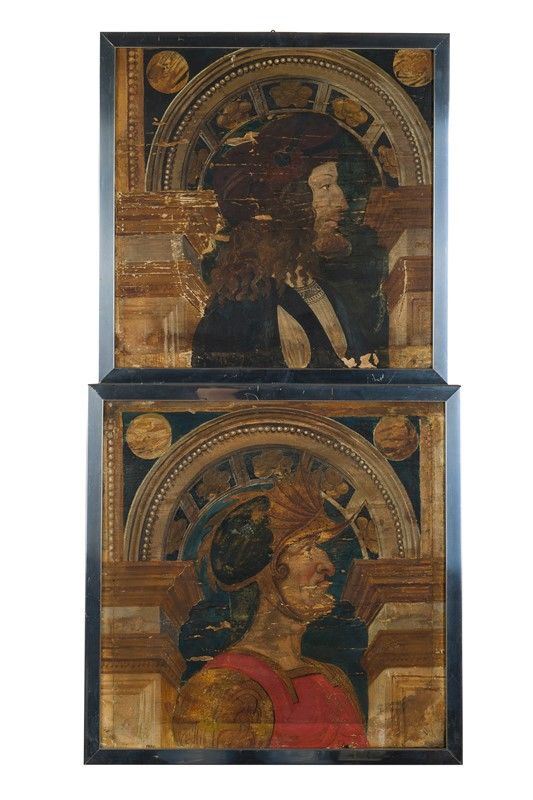 Pair of portraits of illustrious men