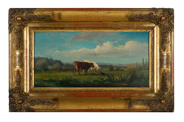 Paesaggio con pascolo