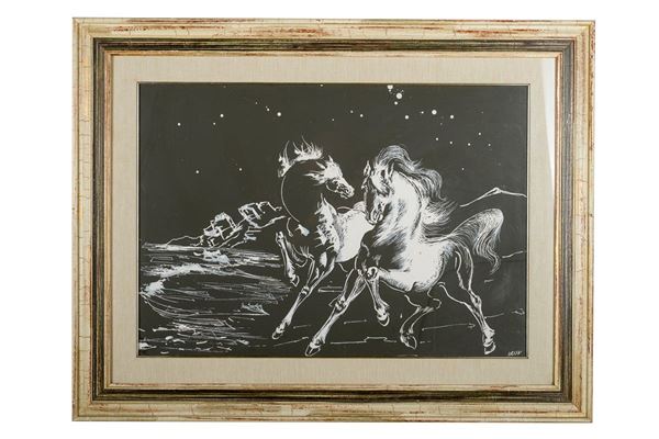 Aligi Sassu - Horses