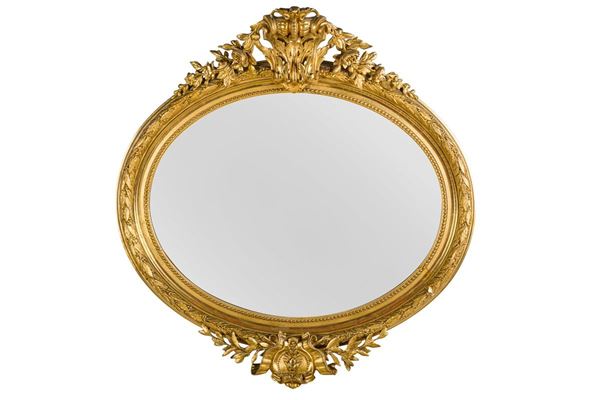 Gilded wood mirror