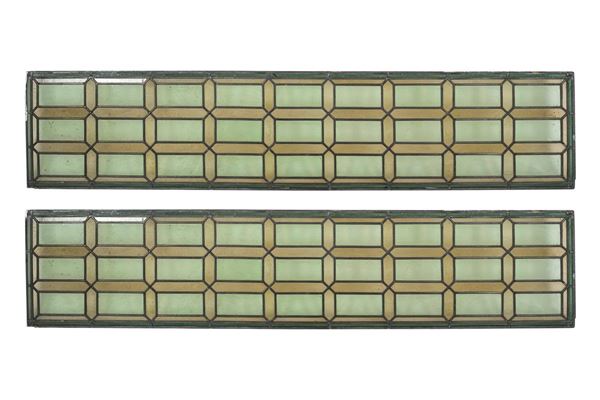 Pair of stained glass windows