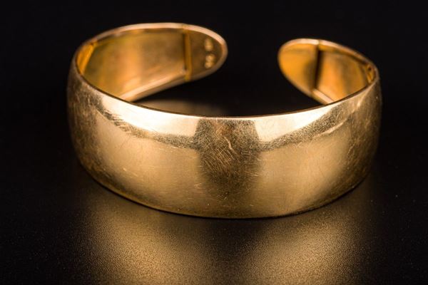 Bracciale rigido in oro giallo 18kt 750