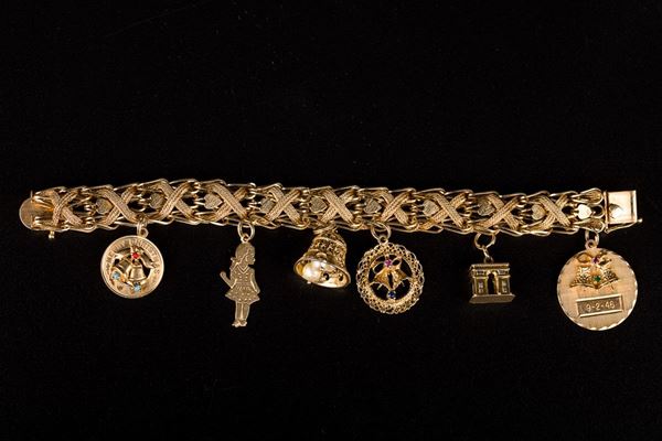 Bracciale a maglia in oro 18kt 585 