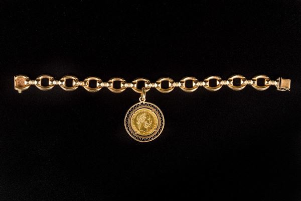Bracciale in oro rosso scatolato 