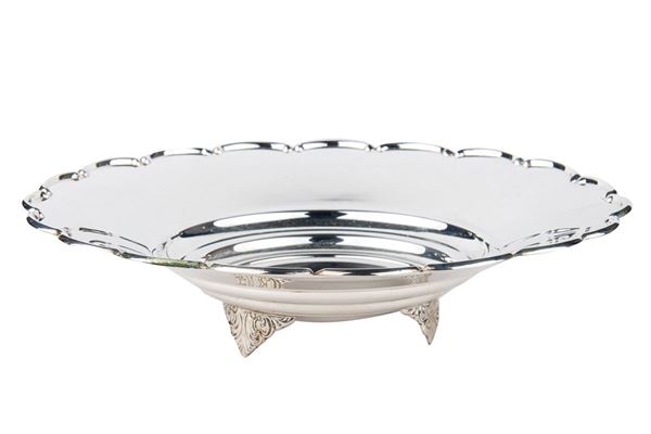 Centrotavola in argento 800