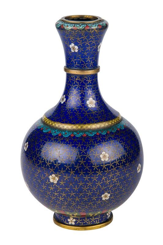 Vaso globulare in cloisonn&#233;