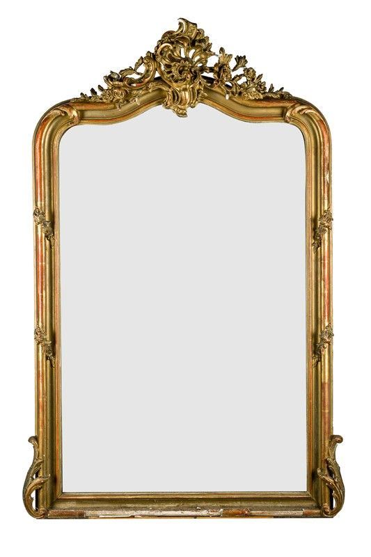 Gilded wood mirror