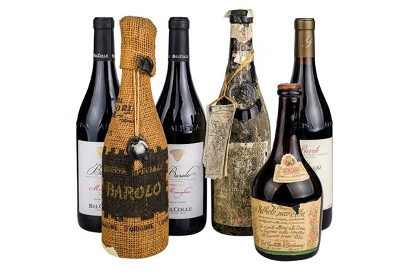 Selection of five Barolos and a Nebbiolo