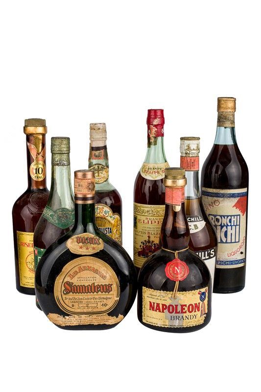 Selezione di otto Brandy