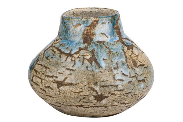 Polychrome terracotta vase
