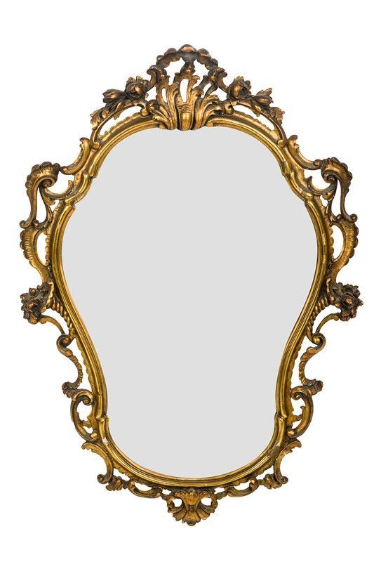 Gilded wood mirror
