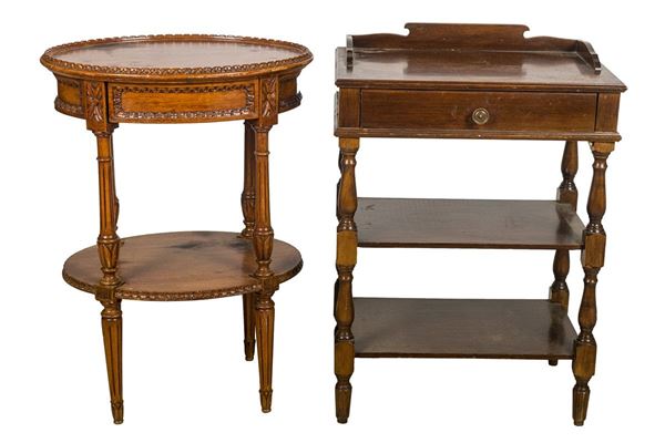Lot of a bedside table and a coffee table