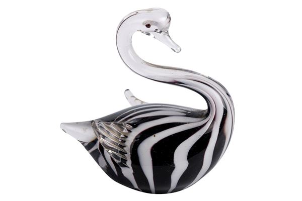 Cigno in vetro di Murano