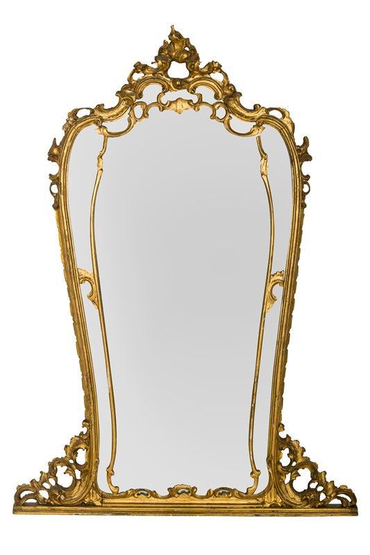 Gilded wood mirror