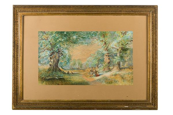 English Landscape with Figures