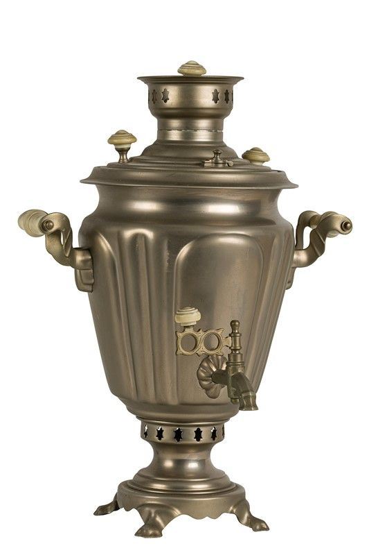 Samovar in metallo argentato