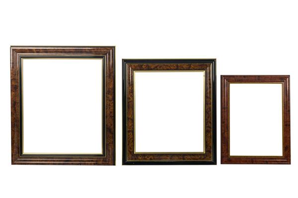 Lot of three frames