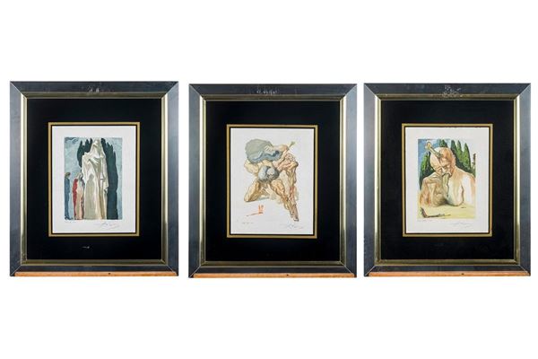 Salvador Dal&#236; - Lot of three lithographs