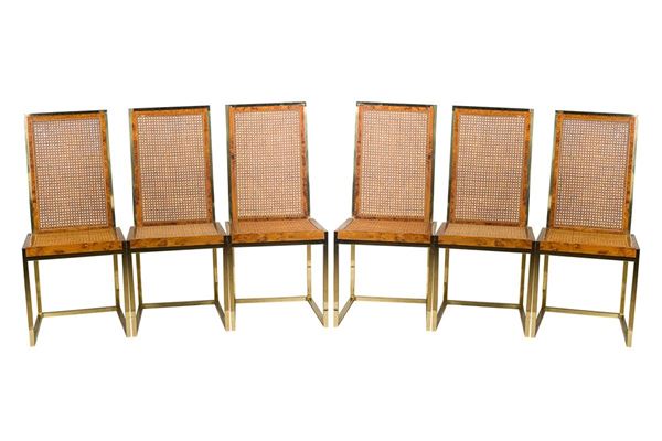 Romeo Rega (attr.) - Lot of six chairs