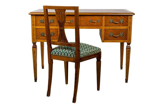 Desk and chair