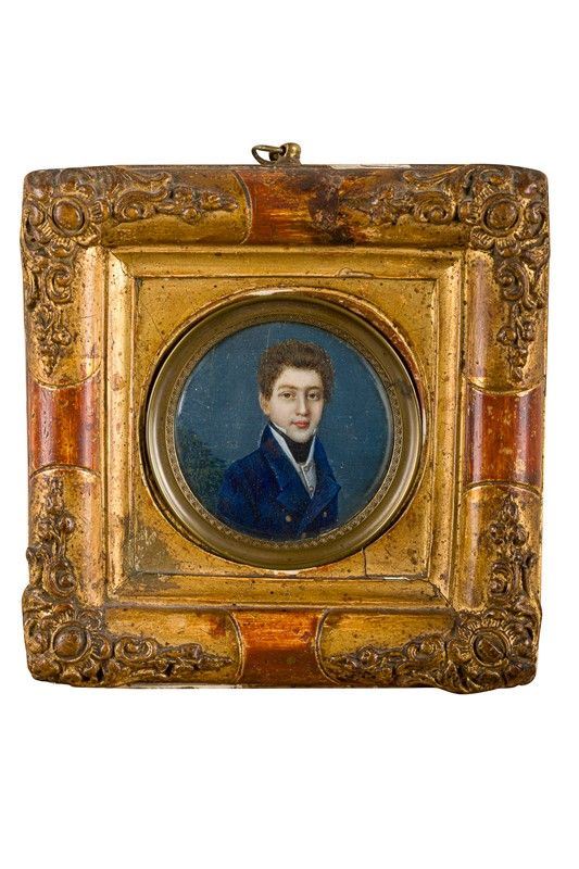 Ritratto di giovane gentiluomo in marsina blu