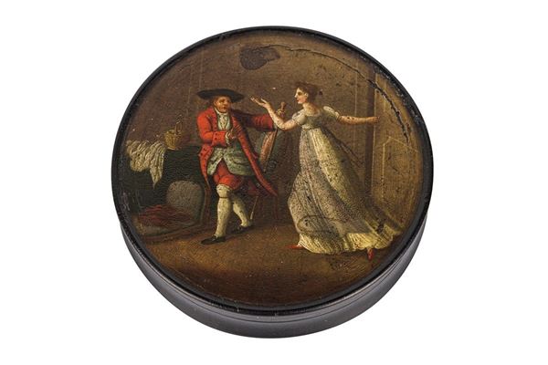 Round painted box