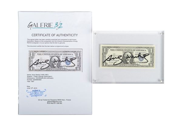 Andy Warhol (attr.) - One dollar Washington