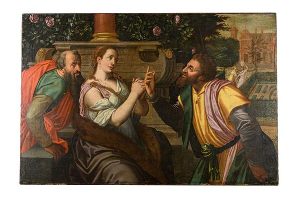 Carlo Caliari (scuola di) - Susanna e i vecchioni