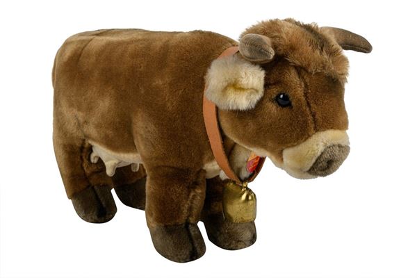 Steiff, vintage plush &quot;Cow with bell&quot;