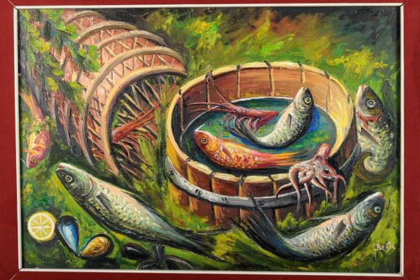 Still life with fishes