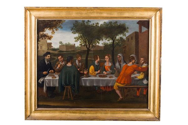 Bonifazio Veronese de' Pitati (cerchia di) - Banchetto campestre