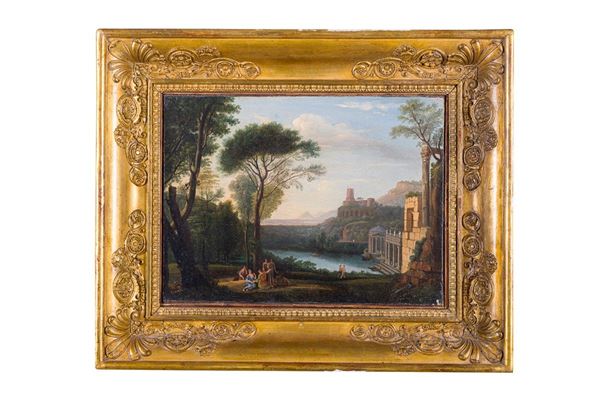 secondo Claude Lorrain (1669) - Paesaggio con la ninfa Egeria e Numa