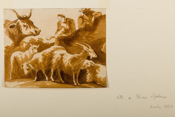 Francesco Landonio (maniera di) - Shepherds with herds