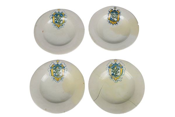 Lot of four soup plates