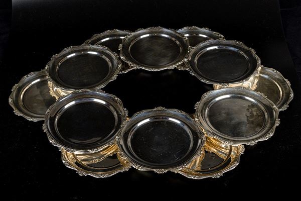 Lot of 12 bread saucers